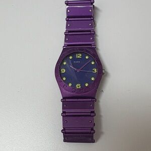 Marc Purple Watch with Blue Dial